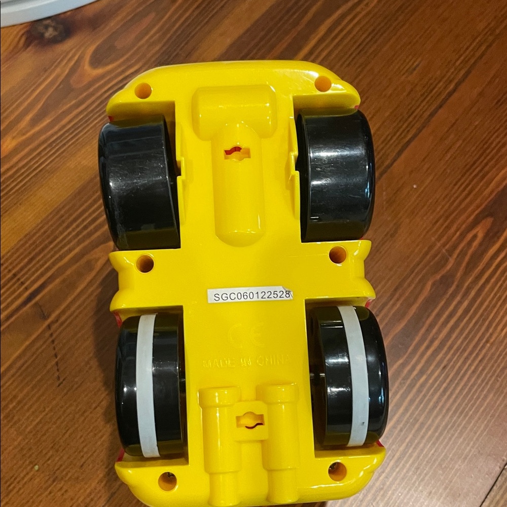 Press and Roll Red Toy Fire Truck with Figure - Picture 3 of 5